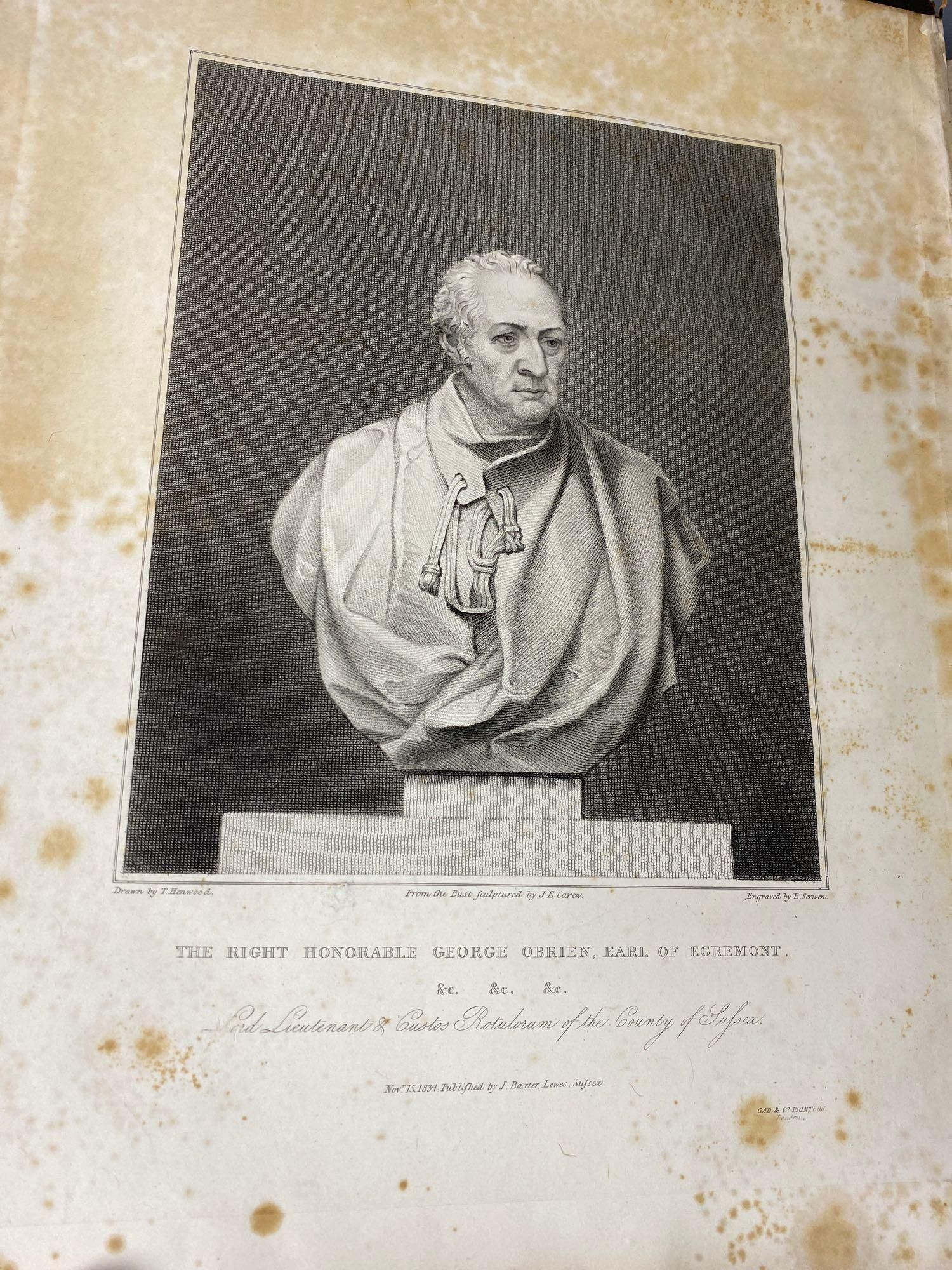 Horsfield, Thomas Walker - The History, Antiquities and Topography of the County of Sussex, 2 vols, Lewes 1835 (sold waf)